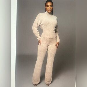 JLUXLABEL Beige Ivy Sweater Knit Set